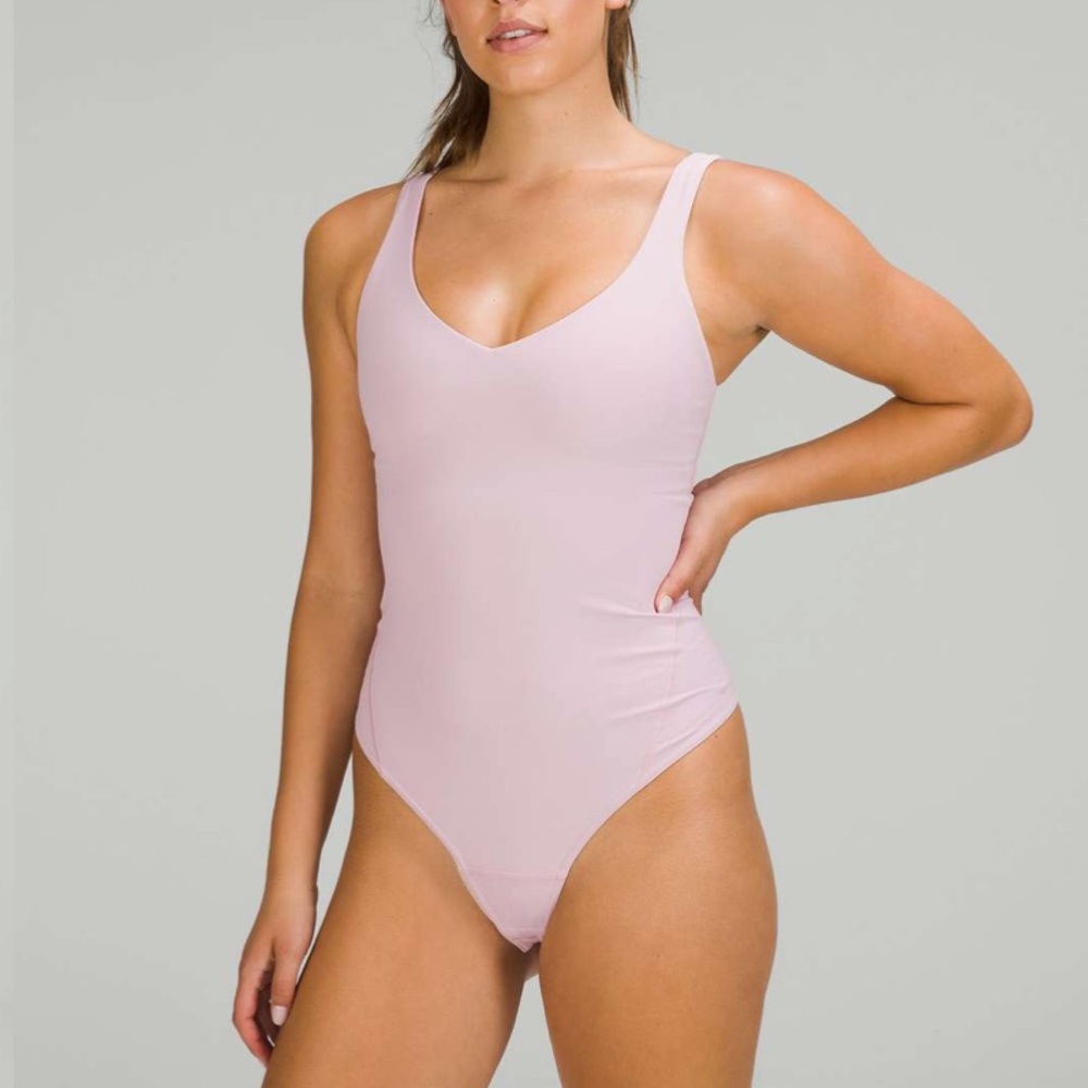 Lululemon Align Bodysuit Pink Peony size 12